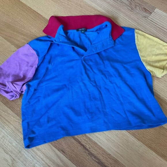 Wild Fable Crop Polo Top - Picture 1 of 5